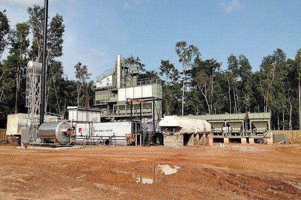 D&G Primach PM model 160t/h asphalt mixing plant Liberia