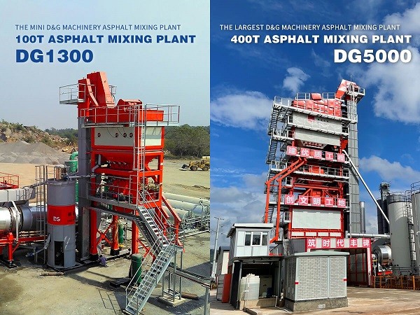 D&G Machinery asphalt batch mix plants DG1300 DG5000