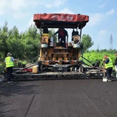 Road coring inspection and asphalt mixture paving