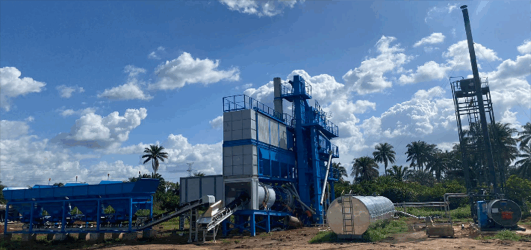 DG1500PM Asphalt Mixing Plants Located in Nigeria, Africa